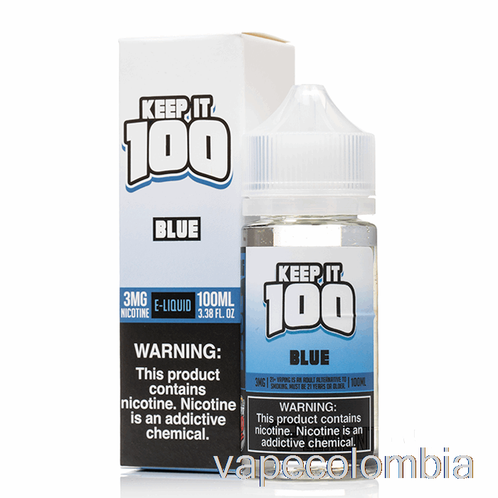 Vape Recargable Azul - Keep It 100 E-líquido - 100ml 0mg